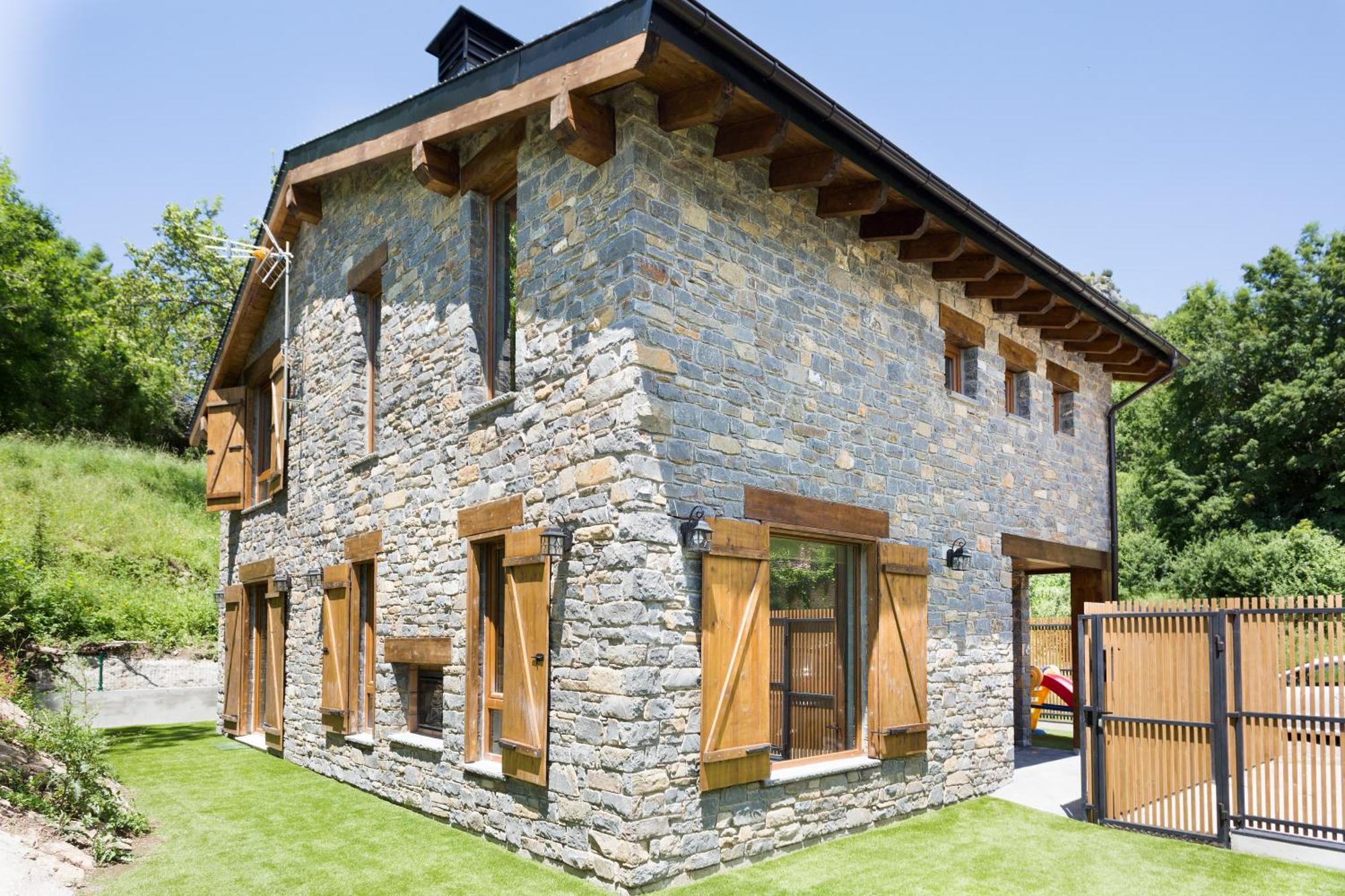 Casa Forelsa Lujo En La Montana Hoz de Jaca Exterior foto